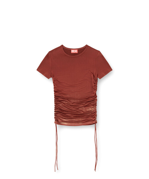 DIESEL(ディーゼル)の「ウィメンズ 半袖トップ T-REY(Tシャツ/カットソー・レディース・グレー系その他/ブラウン・LARGE/MEDIUM/SMALL/X-SMALL/X-LARGE)」の10枚目の写真