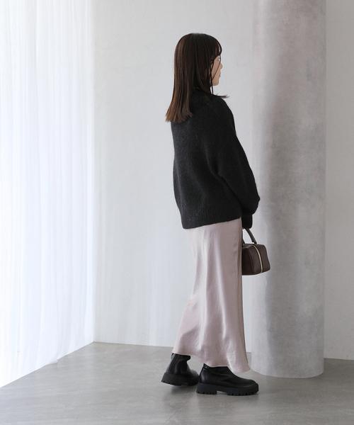 洗える】サテンマーメードスカート（スカート）｜La TOTALITE