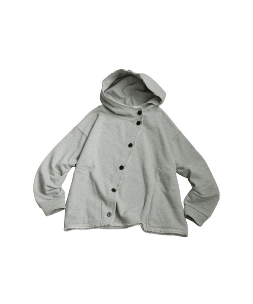antiqua(アンティカ)の「裏毛 デザインフーディー(パーカー・レディース・ブラック/杢グレー・ONESIZE)」の17枚目の写真