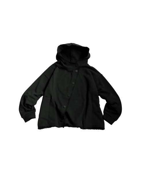 antiqua(アンティカ)の「裏毛 デザインフーディー(パーカー・レディース・ブラック/杢グレー・ONESIZE)」の16枚目の写真