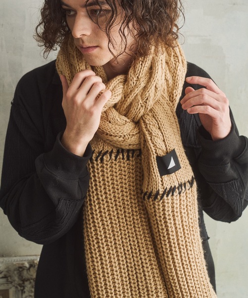 cii（シー）の「patchwork volume muffler / パッチワークボリューム