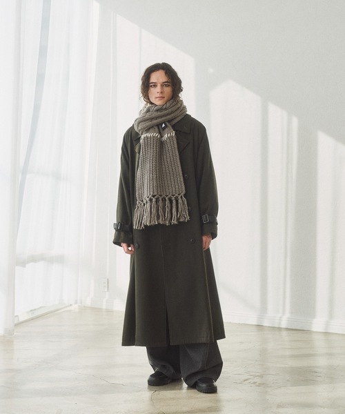 cii（シー）の「patchwork volume muffler / パッチワークボリュームマフラー（マフラー・メンズ・ホワイト/ベージュ/グレー/ブラック・FREE）」の19枚目の写真