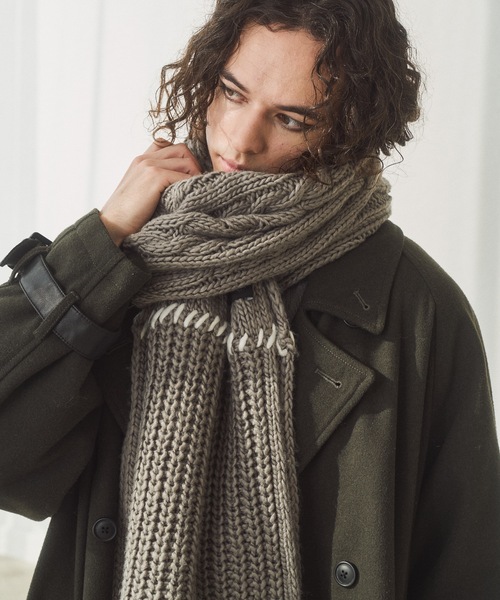 cii（シー）の「patchwork volume muffler / パッチワークボリューム