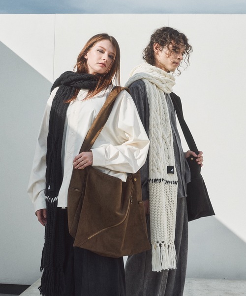 Mantle パッチワーク マフラー patchwork volume muffler / パッチワークボリュームマフラー