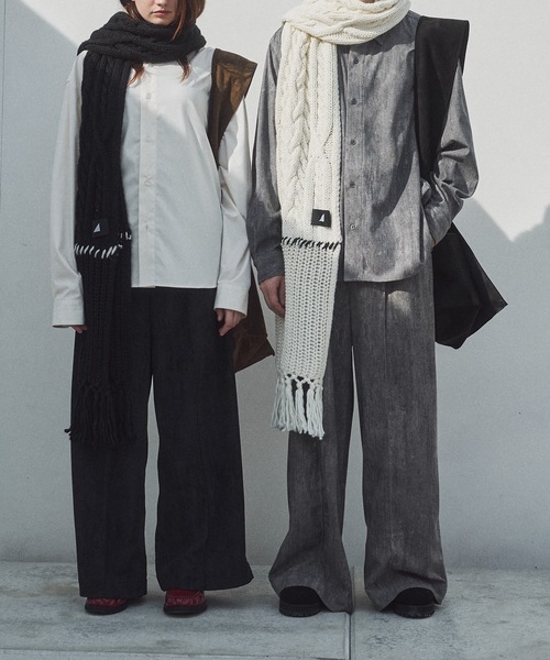 Mantle パッチワーク マフラー patchwork volume muffler / パッチワークボリュームマフラー