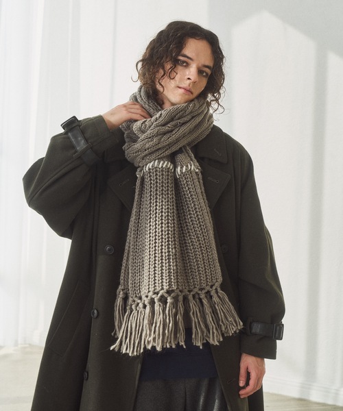 cii（シー）の「patchwork volume muffler / パッチワークボリューム