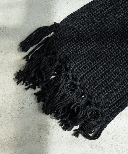 cii（シー）の「patchwork volume muffler / パッチワークボリュームマフラー（マフラー・メンズ・ホワイト/ベージュ/グレー/ブラック・FREE）」の9枚目の写真