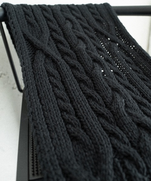 cii（シー）の「patchwork volume muffler / パッチワークボリュームマフラー（マフラー・メンズ・ホワイト/ベージュ/グレー/ブラック・FREE）」の12枚目の写真