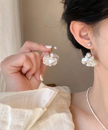 パールフラワーピアス
