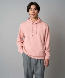 a.v.v（アーヴェヴェ）の「【イージーケア/毛玉になりにくい】幾何ジャカードプルオーバーパーカー【ストレッチ/洗濯機で洗える】（パーカー）」