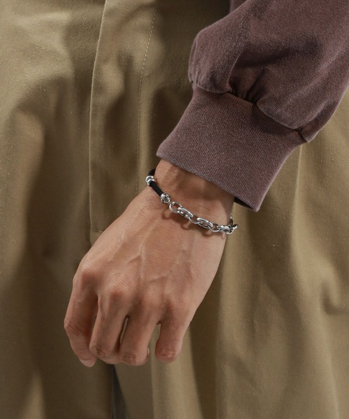 BAYFLOW(ベイフロー)の「チェーンコンビブレスレット(ブレスレット・メンズ・シルバー系2/シルバー系/シルバー系1/シルバー系3・FREE)」の4枚目の写真