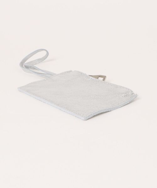 andrea cardone(アンドレアカルドネ)の「【andrea cardone/アンドレアカルドネ】レザー メタリック トートバッグ ミニポーチ付き イタリア製(トートバッグ・レディース・シルバー・FREE)」の5枚目の写真