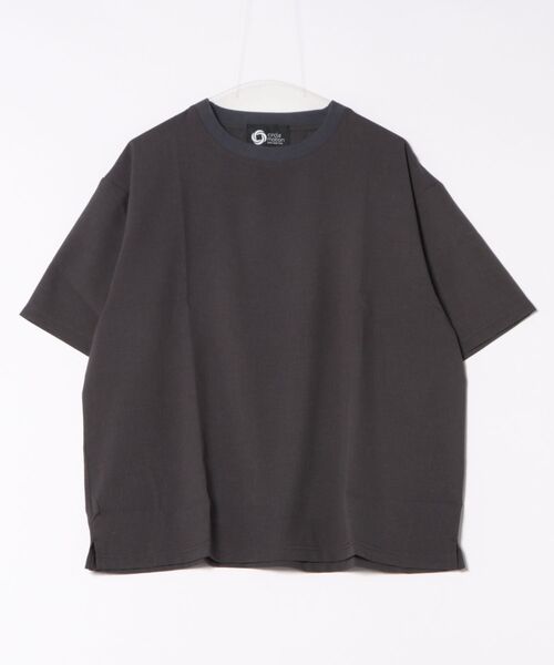 m.f.editorial（エムエフエディトリアル）の「【ストレッチ 吸水速乾 防シワ】m.f.エディトリアル メンズ circle motion air2 クルー 半袖 Tシャツ(セットアップ可能)（Tシャツ/カットソー・メンズ・グレー系その他2/ブラック・MEDIUM/LARGE）」の15枚目の写真