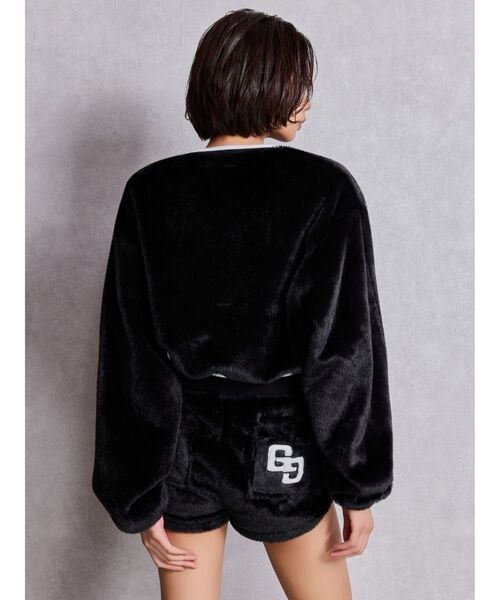 GYDA(ジェイダ)の「GG ECO FURショートトップス(Tシャツ/カットソー・レディース・ピンク/ベージュ/オフホワイト/ブラック・FREE)」の6枚目の写真