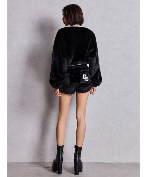 GYDA(ジェイダ)の「GG ECO FURショートトップス(Tシャツ/カットソー・レディース・ピンク/ベージュ/オフホワイト/ブラック・FREE)」の8枚目の写真