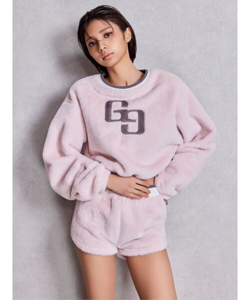 GYDA(ジェイダ)の「GG ECO FURショートトップス(Tシャツ/カットソー・レディース・ピンク/ベージュ/オフホワイト/ブラック・FREE)」の10枚目の写真