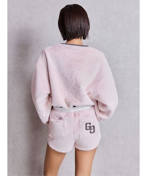 GYDA(ジェイダ)の「GG ECO FURショートトップス(Tシャツ/カットソー・レディース・ピンク/ベージュ/オフホワイト/ブラック・FREE)」の11枚目の写真