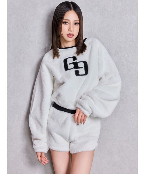 GYDA(ジェイダ)の「GG ECO FURショートトップス(Tシャツ/カットソー・レディース・ピンク/ベージュ/オフホワイト/ブラック・FREE)」の14枚目の写真