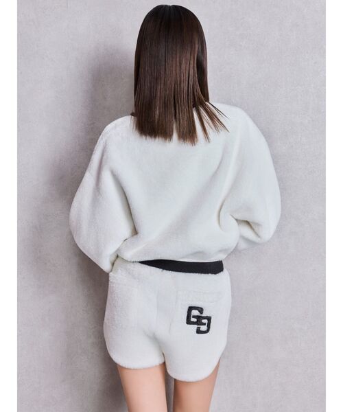 GYDA(ジェイダ)の「GG ECO FURショートトップス(Tシャツ/カットソー・レディース・ピンク/ベージュ/オフホワイト/ブラック・FREE)」の15枚目の写真