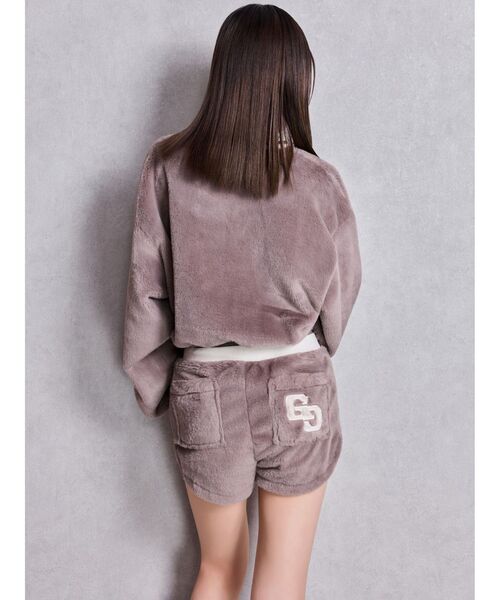 GYDA(ジェイダ)の「GG ECO FURショートトップス(Tシャツ/カットソー・レディース・ピンク/ベージュ/オフホワイト/ブラック・FREE)」の19枚目の写真