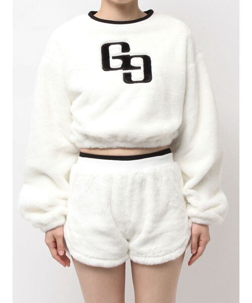 GYDA(ジェイダ)の「GG ECO FURショートトップス(Tシャツ/カットソー・レディース・ピンク/ベージュ/オフホワイト/ブラック・FREE)」の18枚目の写真