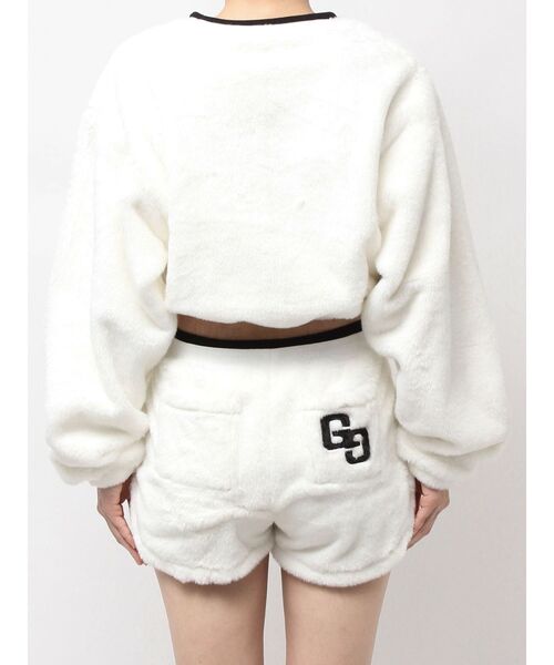GYDA(ジェイダ)の「GG ECO FURショートトップス(Tシャツ/カットソー・レディース・ピンク/ベージュ/オフホワイト/ブラック・FREE)」の20枚目の写真