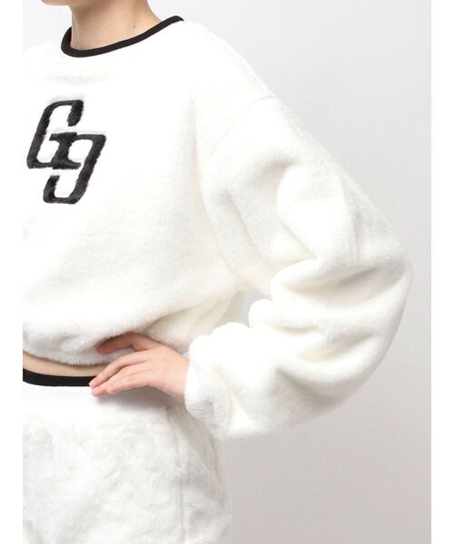 GYDA(ジェイダ)の「GG ECO FURショートトップス(Tシャツ/カットソー・レディース・ピンク/ベージュ/オフホワイト/ブラック・FREE)」の22枚目の写真