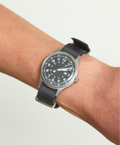 COMMON WARE(コモンウェアー)の「Naval military watch Mil.-01C US Army Type(アナログ腕時計・メンズ・ブラック/ブラック系その他/カーキ・FREE)」の11枚目の写真