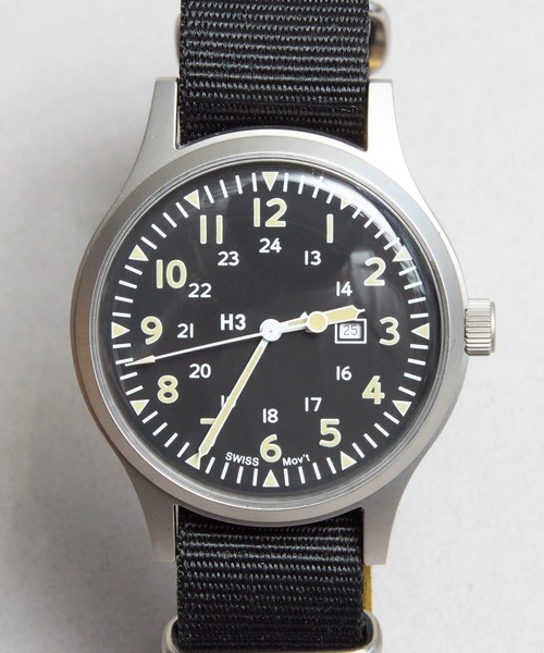 COMMON WARE(コモンウェアー)の「Naval military watch Mil.-01C US Army Type(アナログ腕時計・メンズ・ブラック/ブラック系その他/カーキ・FREE)」の6枚目の写真