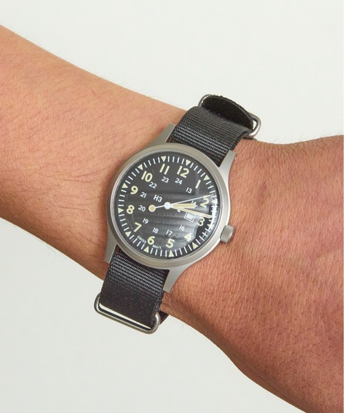 COMMON WARE(コモンウェアー)の「Naval military watch Mil.-01C US Army Type(アナログ腕時計・メンズ・ブラック/ブラック系その他/カーキ・FREE)」の5枚目の写真