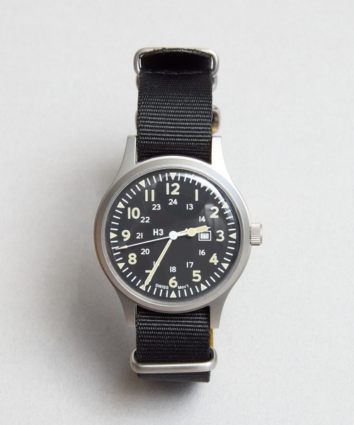 COMMON WARE(コモンウェアー)の「Naval military watch Mil.-01C US Army Type(アナログ腕時計・メンズ・ブラック/ブラック系その他/カーキ・FREE)」の4枚目の写真
