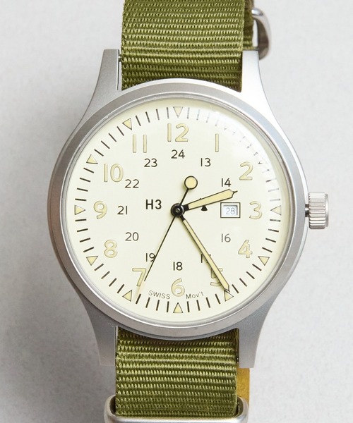 COMMON WARE(コモンウェアー)の「Naval military watch Mil.-01C US Army Type(アナログ腕時計・メンズ・ブラック/ブラック系その他/カーキ・FREE)」の19枚目の写真