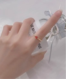 【blatto 925silver】シルバー925 ハートレッド×ジルコニア リング esm-ring-9-19【RBTS】