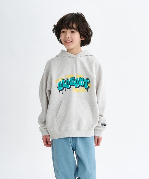 ELEMENT(エレメント)の「ELEMENT キッズ TAG HOOD YOUTH パーカー 【2025年秋冬モデル】/エレメントキッズフロントロゴプリントプルオーバーパーカー・フーディー(パーカー・キッズ・グレー/ホワイト系その他・SMALL/MEDIUM/LARGE/X-LARGE)」の2枚目の写真