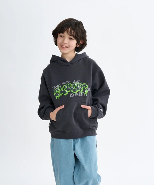 ELEMENT(エレメント)の「ELEMENT キッズ TAG HOOD YOUTH パーカー 【2025年秋冬モデル】/エレメントキッズフロントロゴプリントプルオーバーパーカー・フーディー(パーカー・キッズ・グレー/ホワイト系その他・SMALL/MEDIUM/LARGE/X-LARGE)」の1枚目の写真