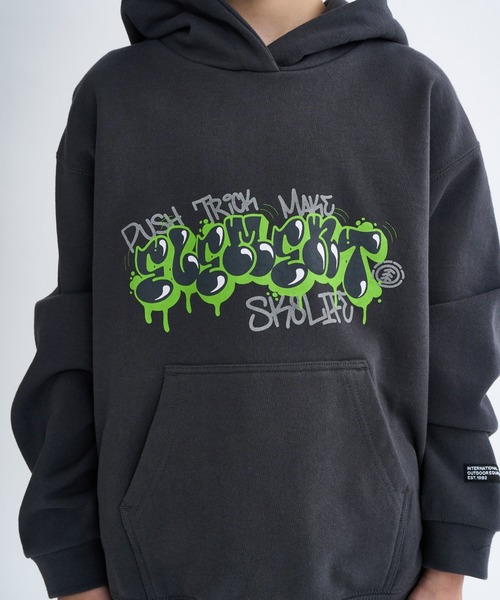 ELEMENT(エレメント)の「ELEMENT キッズ TAG HOOD YOUTH パーカー 【2025年秋冬モデル】/エレメントキッズフロントロゴプリントプルオーバーパーカー・フーディー(パーカー・キッズ・グレー/ホワイト系その他・SMALL/MEDIUM/LARGE/X-LARGE)」の6枚目の写真