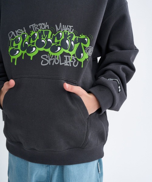 ELEMENT(エレメント)の「ELEMENT キッズ TAG HOOD YOUTH パーカー 【2025年秋冬モデル】/エレメントキッズフロントロゴプリントプルオーバーパーカー・フーディー(パーカー・キッズ・グレー/ホワイト系その他・SMALL/MEDIUM/LARGE/X-LARGE)」の7枚目の写真