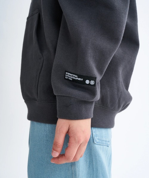ELEMENT(エレメント)の「ELEMENT キッズ TAG HOOD YOUTH パーカー 【2025年秋冬モデル】/エレメントキッズフロントロゴプリントプルオーバーパーカー・フーディー(パーカー・キッズ・グレー/ホワイト系その他・SMALL/MEDIUM/LARGE/X-LARGE)」の8枚目の写真