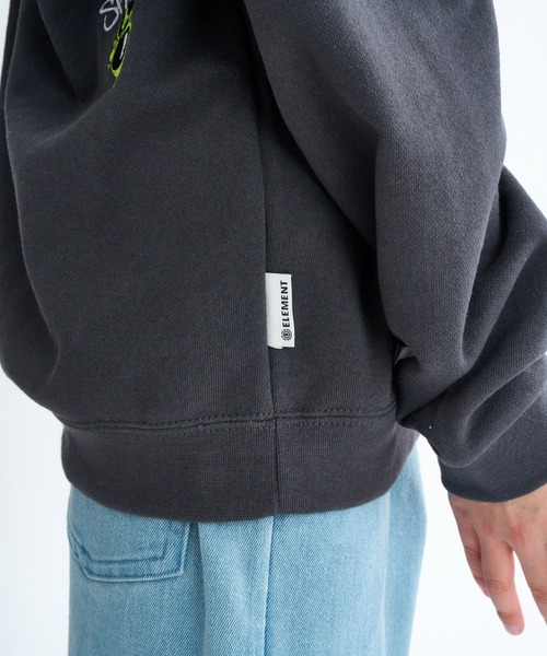 ELEMENT(エレメント)の「ELEMENT キッズ TAG HOOD YOUTH パーカー 【2025年秋冬モデル】/エレメントキッズフロントロゴプリントプルオーバーパーカー・フーディー(パーカー・キッズ・グレー/ホワイト系その他・SMALL/MEDIUM/LARGE/X-LARGE)」の10枚目の写真