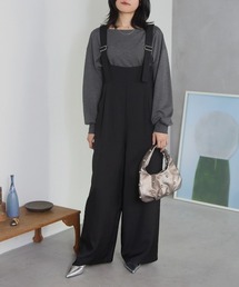 交渉中　トゥエンティーズ　サロペット オールインワン　ハイウエスト　ブラック ジーラ GeeRA 2WAYハイウエストオールインワン （ブラック