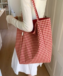 IRADOWL（アイラドール）の「レトロチェック柄トートバッグ（トートバッグ）」