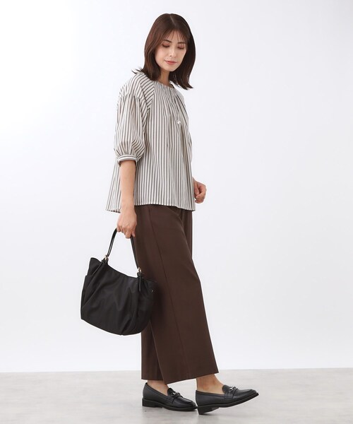 Reflect（リフレクト）の「【しっかり収納／小旅行に◎／インナーバッグ入り／ショルダー付き】3WAYデザインバッグ（ショルダーバッグ・レディース・ベージュ/ピンク系/ブラック・00）」の5枚目の写真