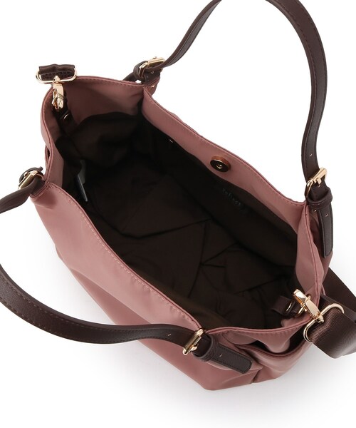 Reflect（リフレクト）の「【しっかり収納／小旅行に◎／インナーバッグ入り／ショルダー付き】3WAYデザインバッグ（ショルダーバッグ・レディース・ベージュ/ピンク系/ブラック・00）」の19枚目の写真