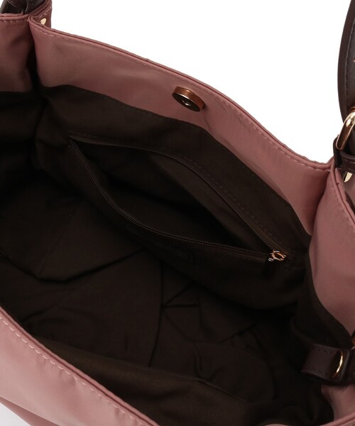 Reflect（リフレクト）の「【しっかり収納／小旅行に◎／インナーバッグ入り／ショルダー付き】3WAYデザインバッグ（ショルダーバッグ・レディース・ベージュ/ピンク系/ブラック・00）」の20枚目の写真
