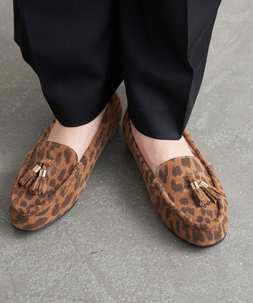 LE TALON(ルタロン)の「レザーファータッセルモカシン(モカシン/デッキシューズ・レディース・ブラウン系その他/タン/ブラック・25cm/24.5cm/24cm/23.5cm/22.5cm/22cm/23cm)」の20枚目の写真