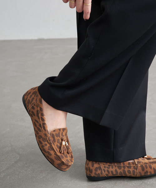 LE TALON(ルタロン)の「レザーファータッセルモカシン(モカシン/デッキシューズ・レディース・ブラウン系その他/タン/ブラック・25cm/24.5cm/24cm/23.5cm/22.5cm/22cm/23cm)」の22枚目の写真