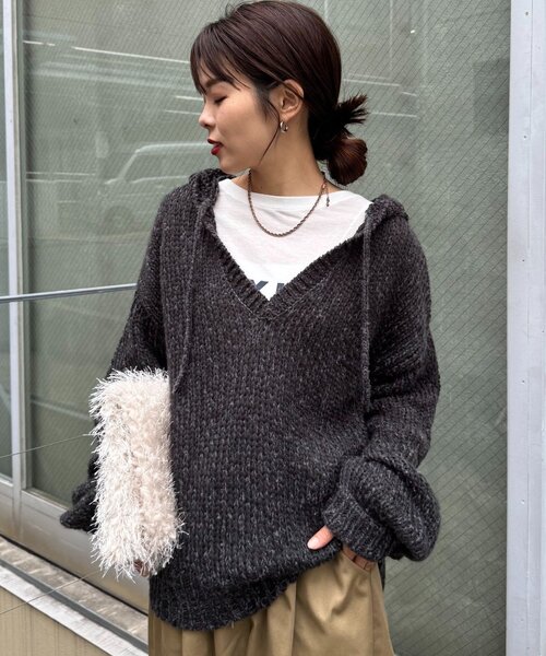 CIAOPANIC TYPY（チャオパニックティピー）の「メランジVネックニット