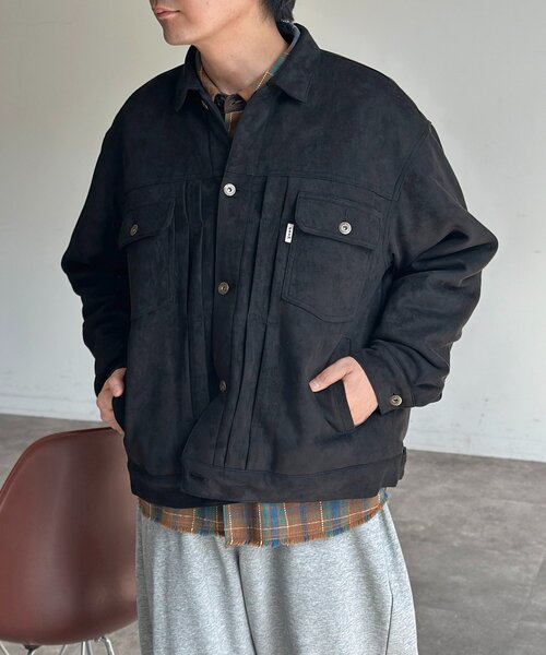 フェイクスエードトラッカージャケット（ブルゾン）｜CPCM（シーピー