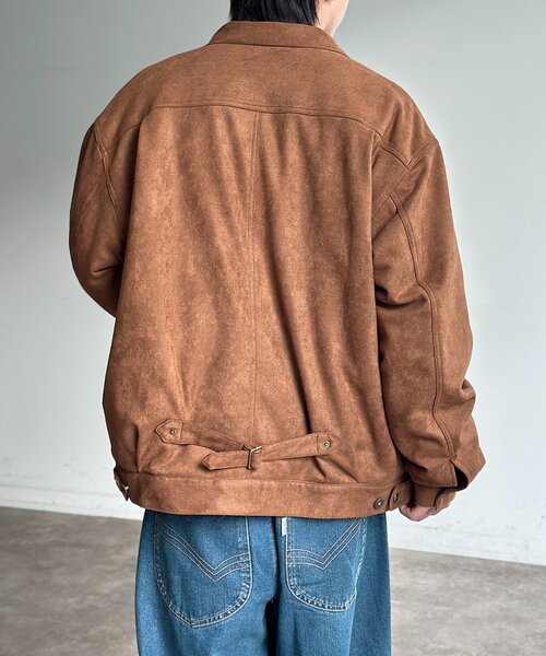 CPCM(シーピーシーエム)の「フェイクスエードトラッカージャケット(ブルゾン・レディース・ブラック/キャメル・SMALL/MEDIUM/LARGE)」の21枚目の写真