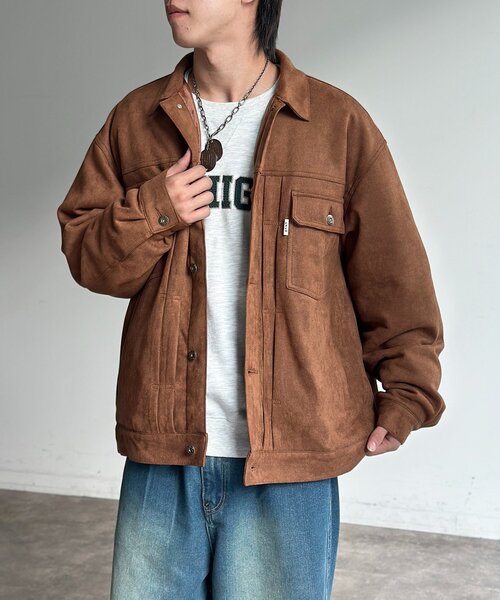 CPCM(シーピーシーエム)の「フェイクスエードトラッカージャケット(ブルゾン・レディース・ブラック/キャメル・SMALL/MEDIUM/LARGE)」の22枚目の写真